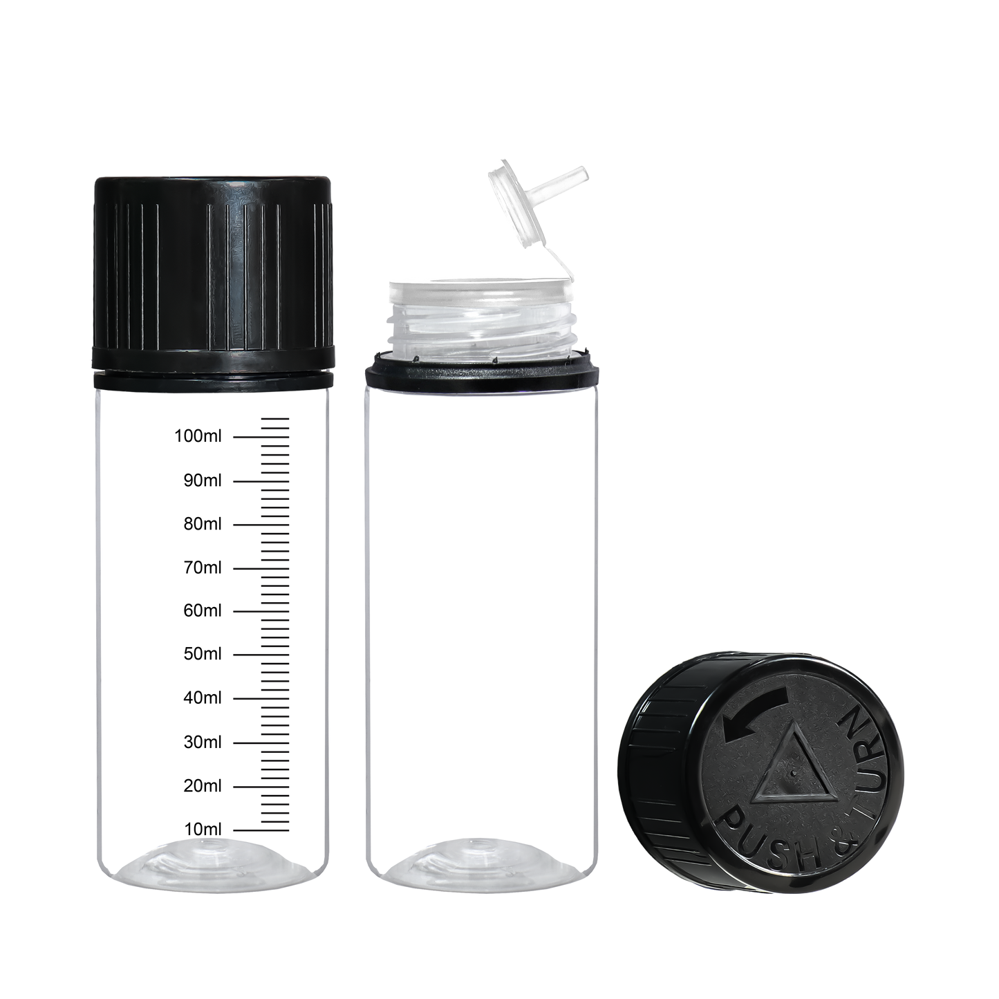 HIDY6F1M-120ML new flip tip plastic dropper E liquid bottle