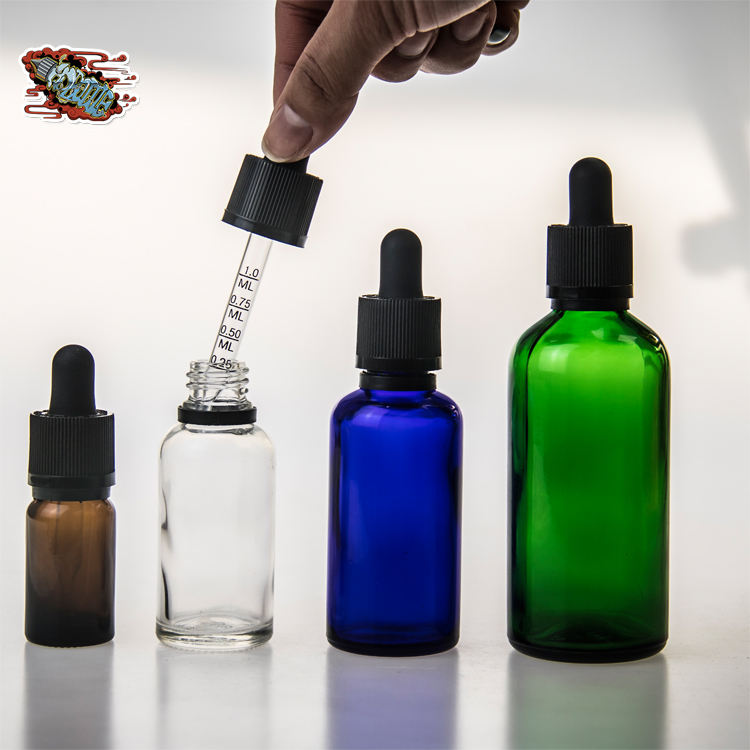 30ml 60ml 100ml clear glass dropper liquid high quality bottle