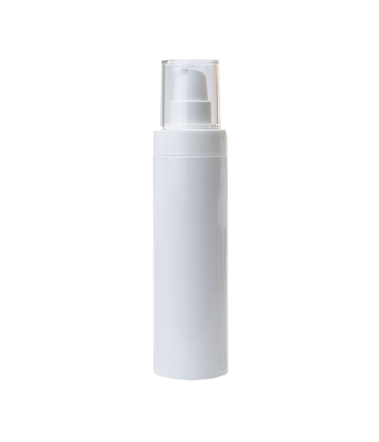 White PET Plastic 100ml Cosmetic Lotion Bottle