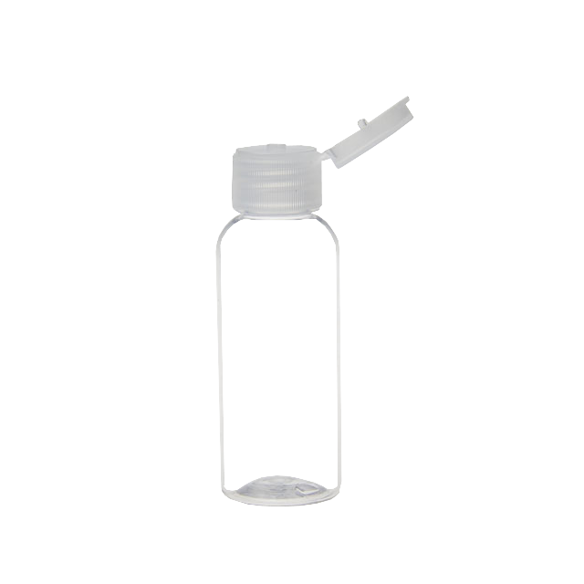 Transparent Plastic PET 50ML Flip Top Cap Bottle