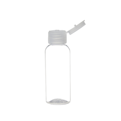 Transparent Plastic PET 50ML Flip Top Cap Bottle