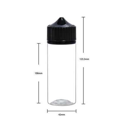 HIDY6M-120ML new flip tip plastic dropper E liquid bottle