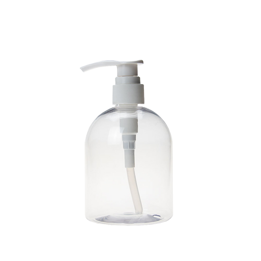 Transparent Plastic PET Round Shoulder 500ML Pump Bottle