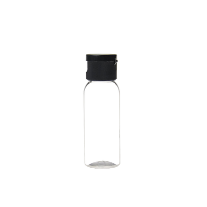 Transparent Plastic PET 30ML Flip Top Cap Bottle