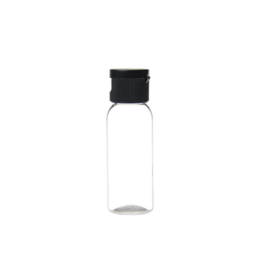 Transparent Plastic PET 30ML Flip Top Cap Bottle