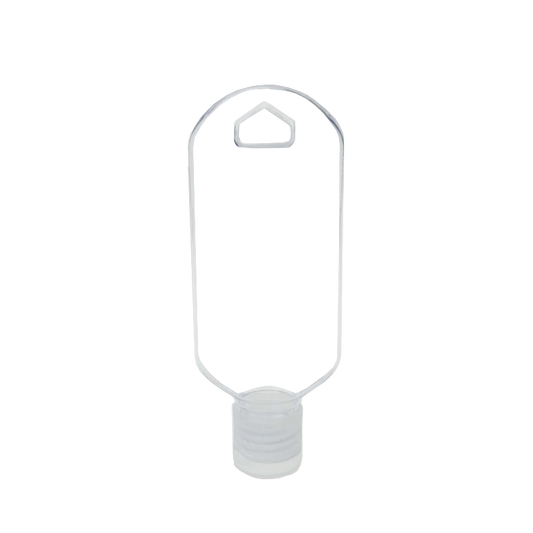 Transparent Plastic PET 50ML Disinfectant Flip Top Cap Bottle