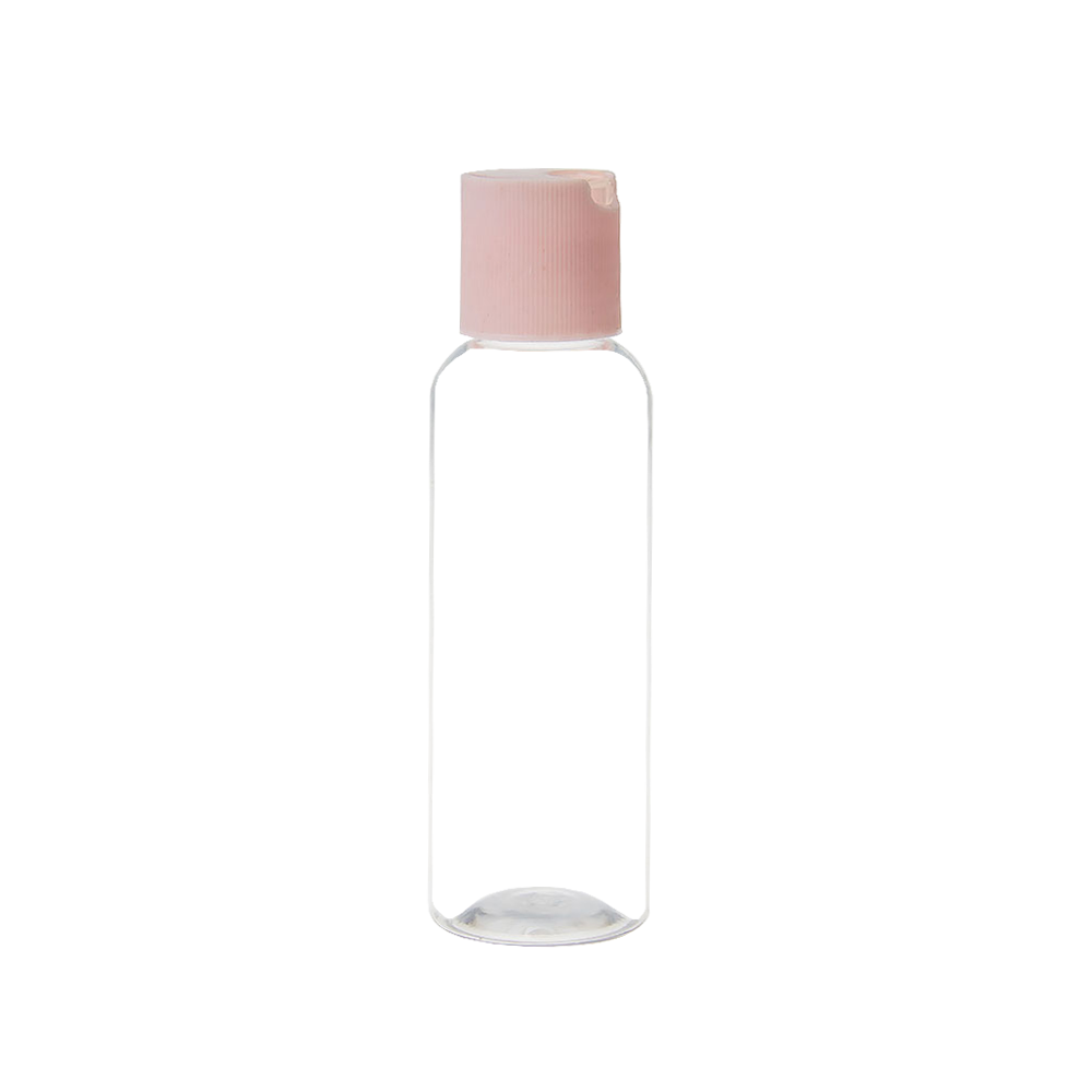 Transparent Plastic 100ML PET Disc Cap Bottle