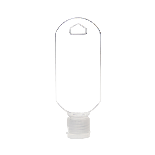 Transparent Plastic PET 60ML Disinfectant Flip Top Cap Bottle