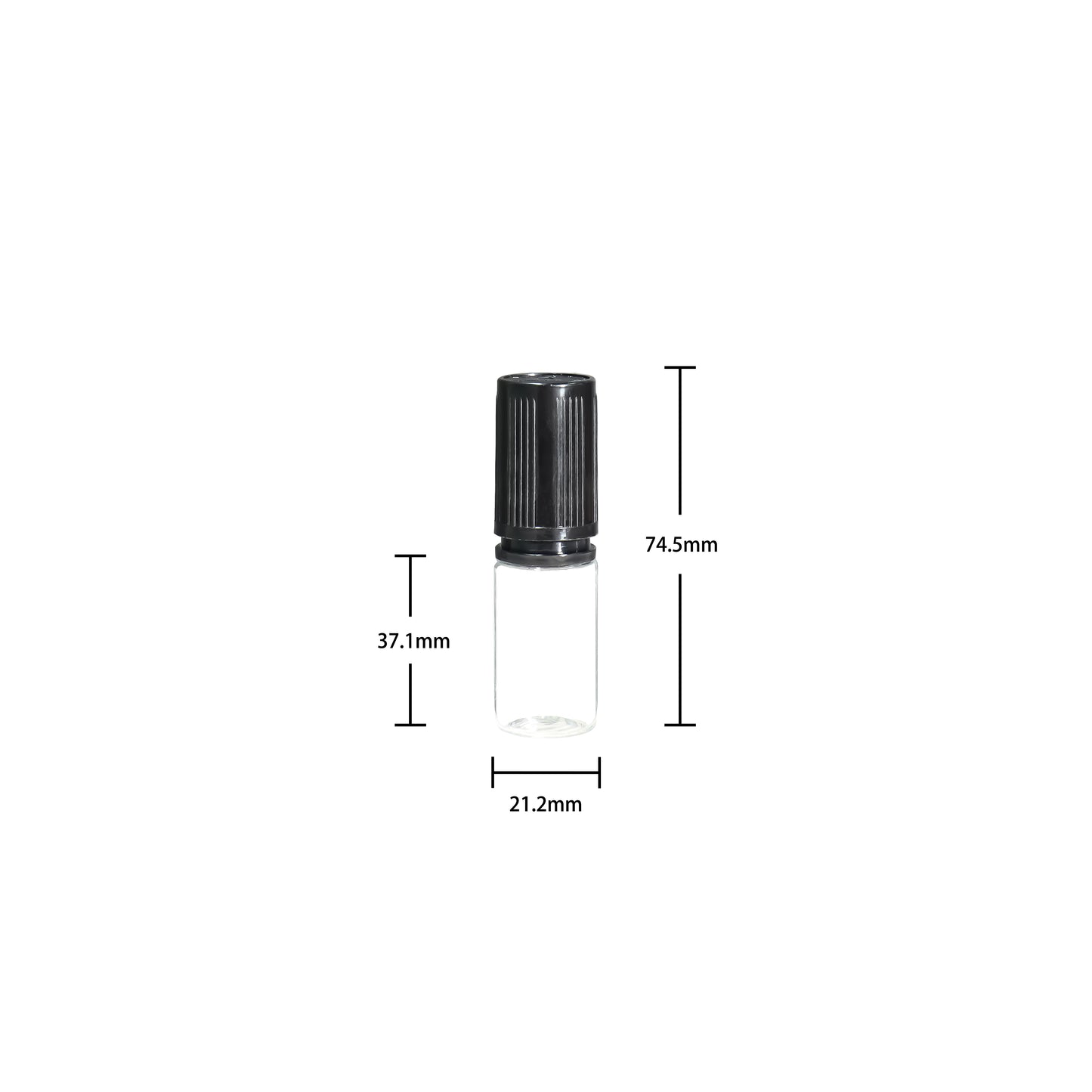 HDV3FS-10ML PET plastic dropper E-liquid E-juice bottle