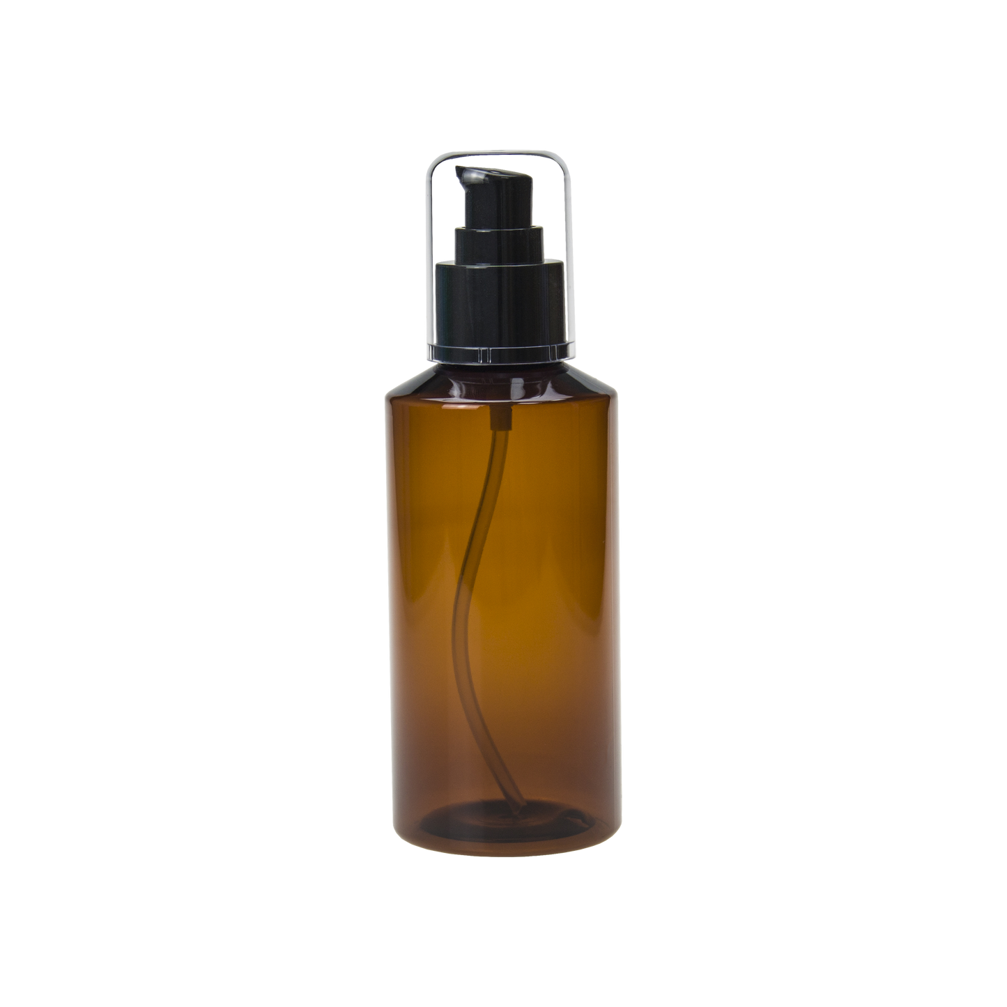 200ML Amber Plastic PET Slant Shoulder Lotion Bottle