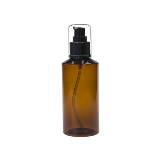 200ML Amber Plastic PET Slant Shoulder Lotion Bottle