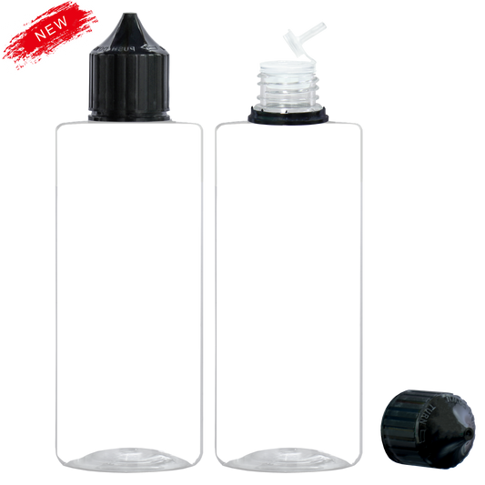 noir transparent 30ml 60ml 100ml 120ml flacon compte-gouttes en plastique E liquide