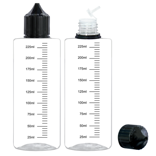 noir transparent 30ml 60ml 100ml 120ml flacon compte-gouttes en plastique E liquide