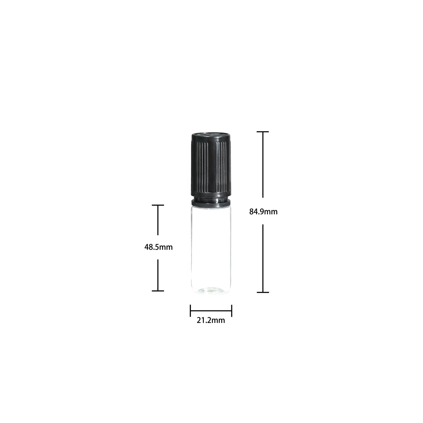 Flat Cap V3 15ml PET plastic dropper E-liquid E-juice bottle