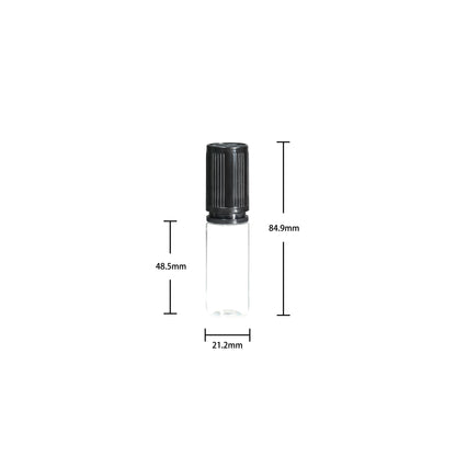 Flat Cap V3 15ml PET plastic dropper E-liquid E-juice bottle