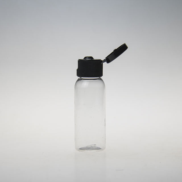 Transparent Plastic PET 30ML Flip Top Cap Bottle