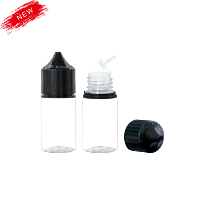 noir transparent 30ml 60ml 100ml 120ml flacon compte-gouttes en plastique E liquide