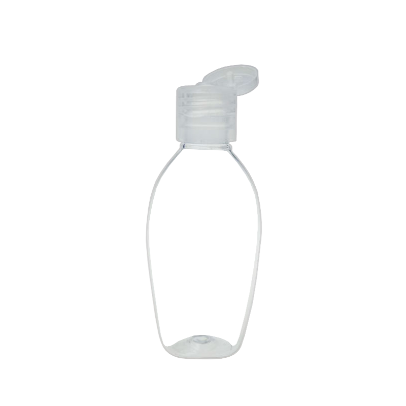 Transparent Plastic PET 60ML Disinfectant Flip Cap Bottle