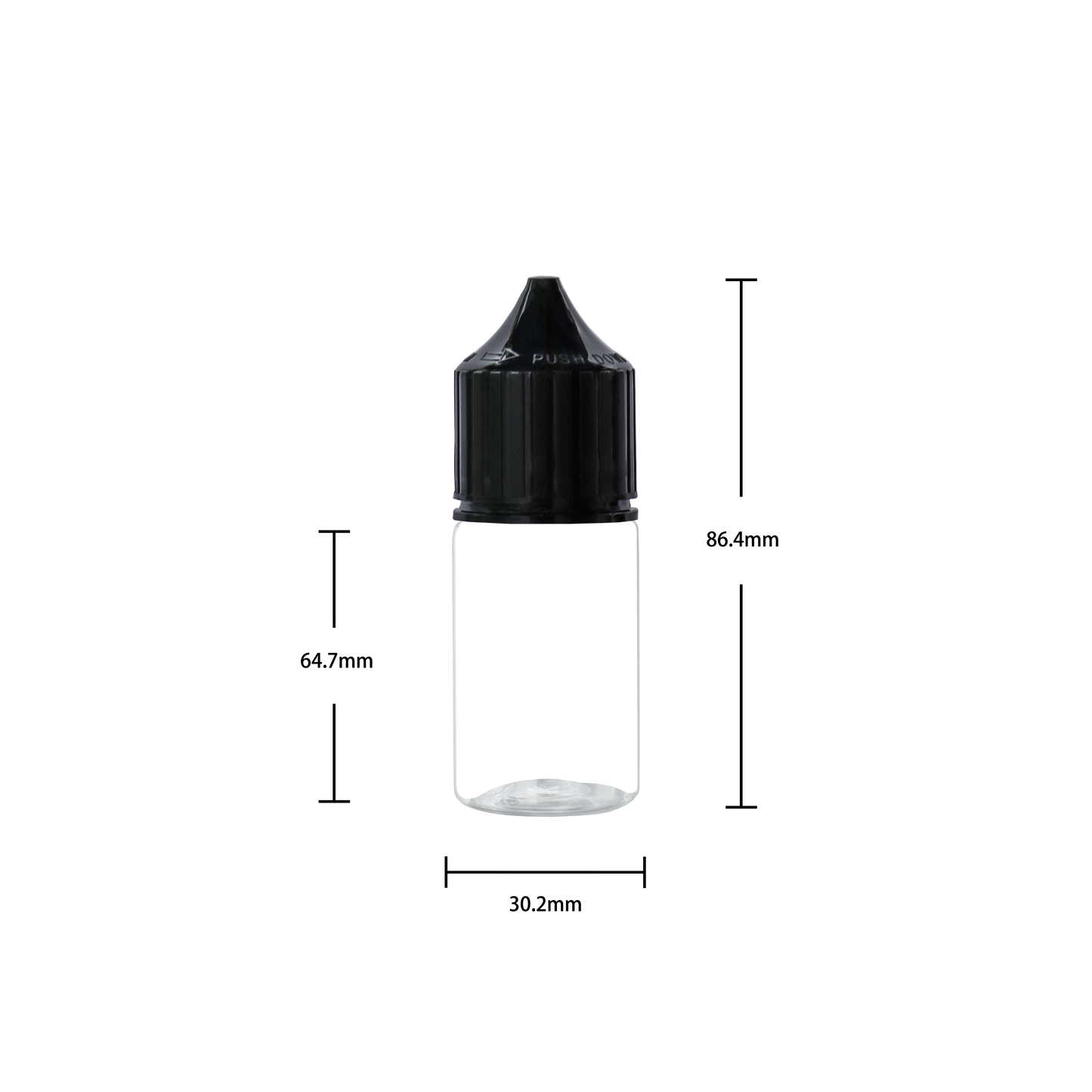 HIDY3-30ML plastic dropper E-liquid E-juice bottle