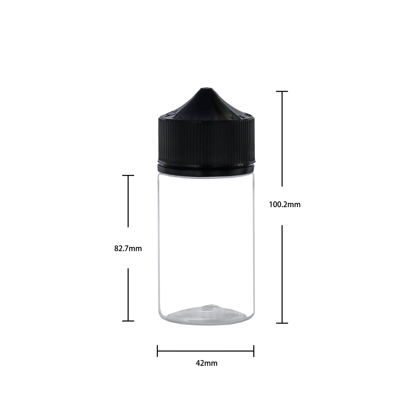 HIDY3M-80ML plastic dropper E-liquid E-juice bottle