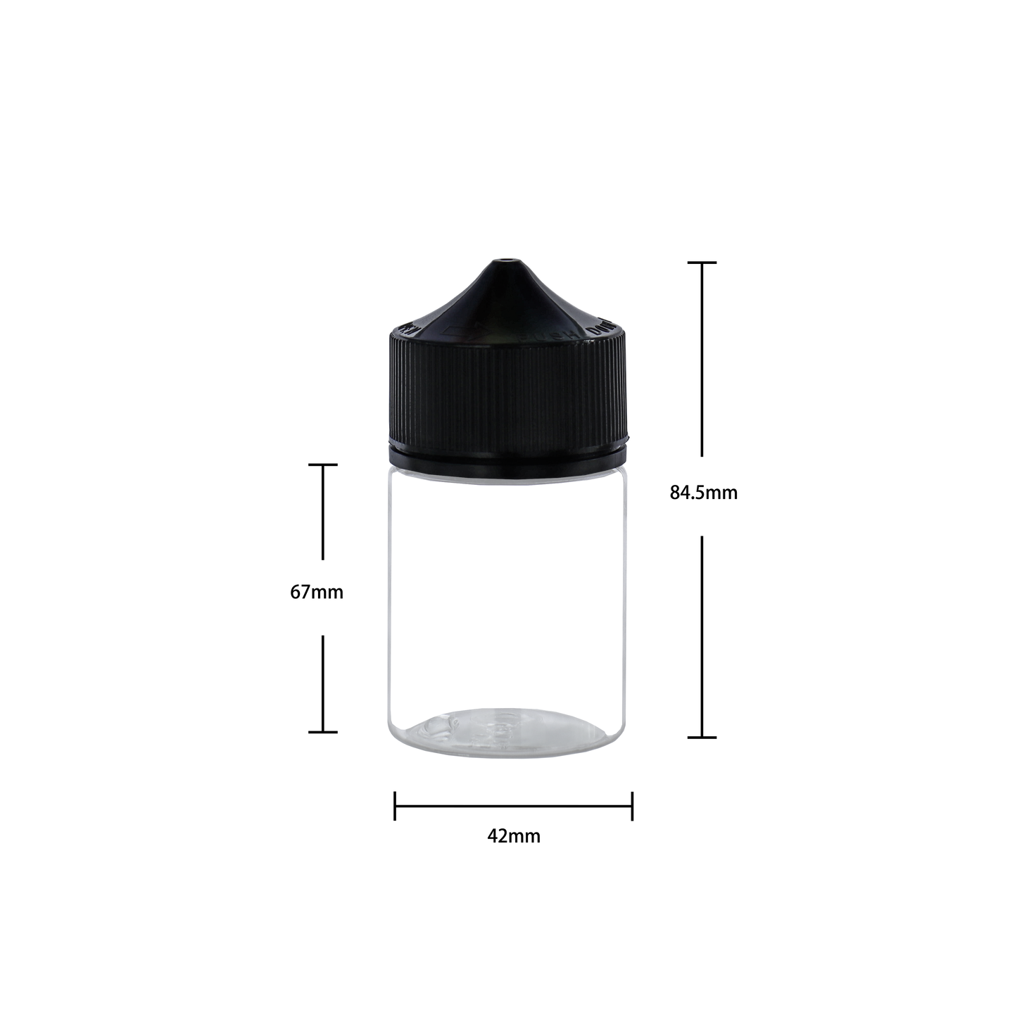 HIDY3M-60ML plastic dropper E-liquid E-juice bottle