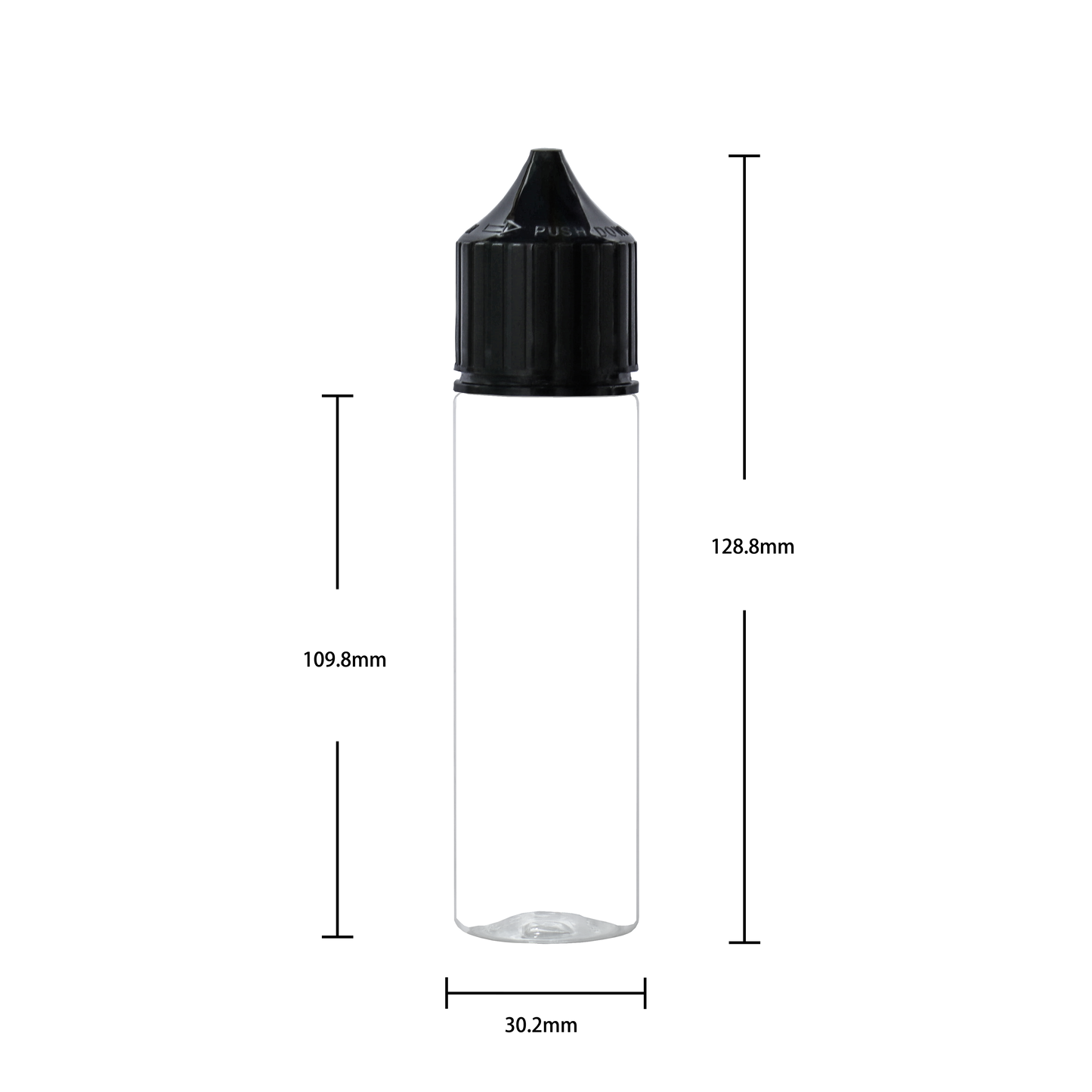 HIDY3-60ML plastic dropper E-liquid E-juice bottle