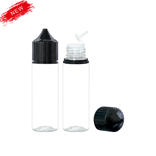 noir transparent 30ml 60ml 100ml 120ml flacon compte-gouttes en plastique E liquide