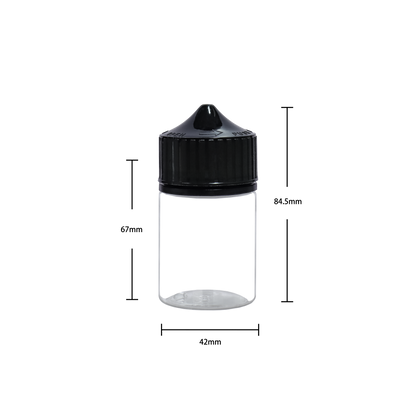 HIDY6M-60ML flip tip plastic dropper E liquid bottle