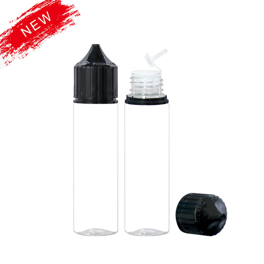 noir transparent 30ml 60ml 100ml 120ml flacon compte-gouttes en plastique E liquide