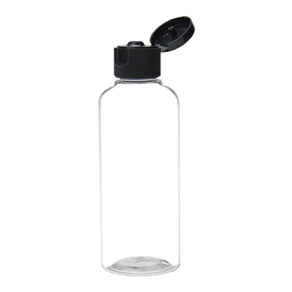 Transparent Plastic PET 120ML Flip Top Cap Bottle