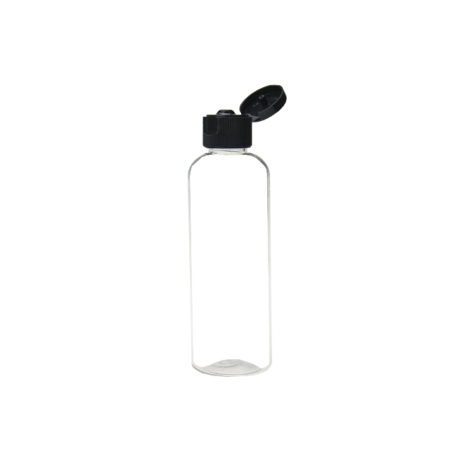 Transparent Plastic PET 100ML Flip Top Cap Bottle