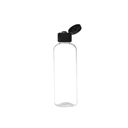 Transparent Plastic PET 100ML Flip Top Cap Bottle