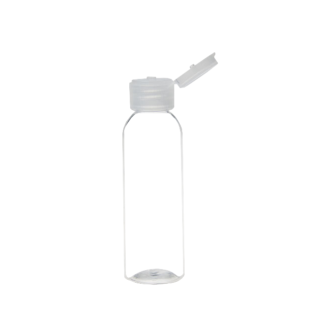 Transparent Plastic PET 60ML Flip Top Cap Bottle