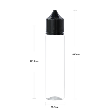 HIDY6-70ML flip tip plastic dropper E liquid bottle