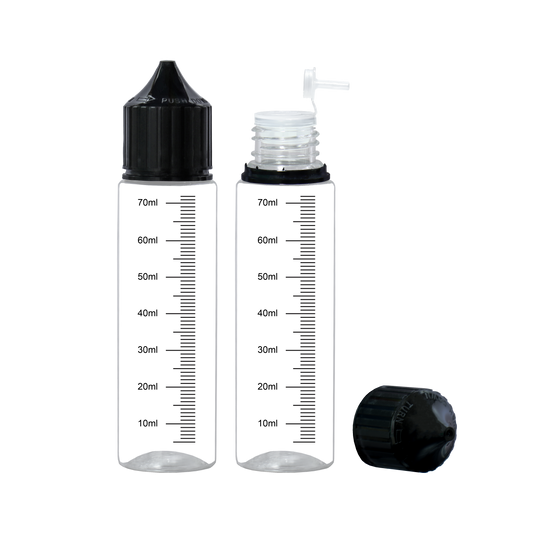 noir transparent 30ml 60ml 100ml 120ml flacon compte-gouttes en plastique E liquide