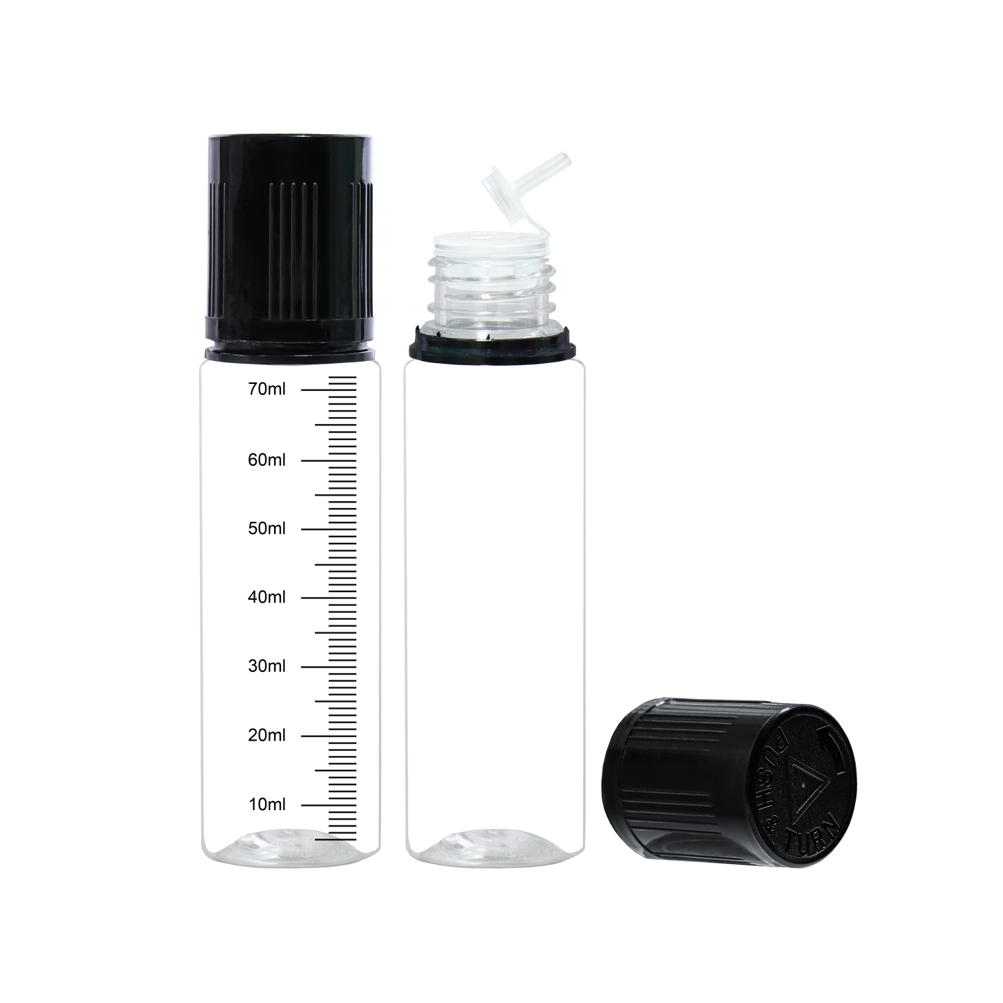 HIDY6F1-75ML new flip tip plastic dropper E liquid bottle