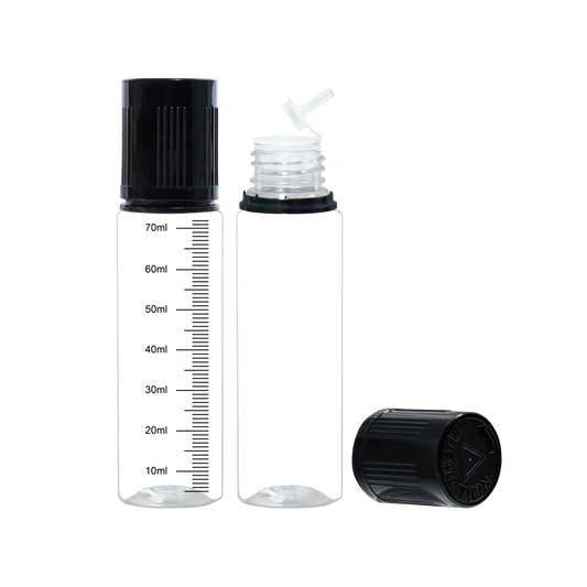 noir transparent 30ml 60ml 100ml 120ml flacon compte-gouttes en plastique E liquide