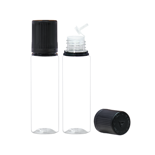 noir transparent 30ml 60ml 100ml 120ml flacon compte-gouttes en plastique E liquide