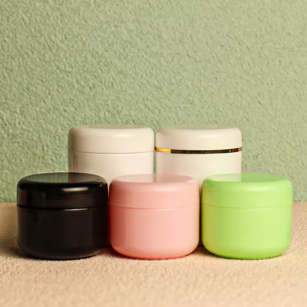 Cosmetic Container Double Wall Pp Dome Makeup Plastic Jar 30ml