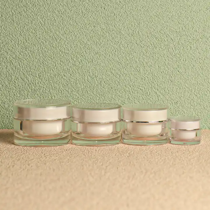 luxury cosmetic containers 5g 10g 15g 20g 30g 50g acrylic plastic cream jar