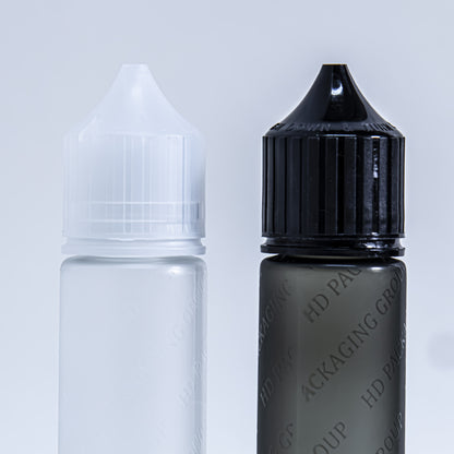 New arrival emboss logo 60ml PET E-liquid bottle
