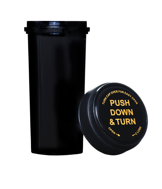 Dram Push & Turn Reverse Cap Bottles