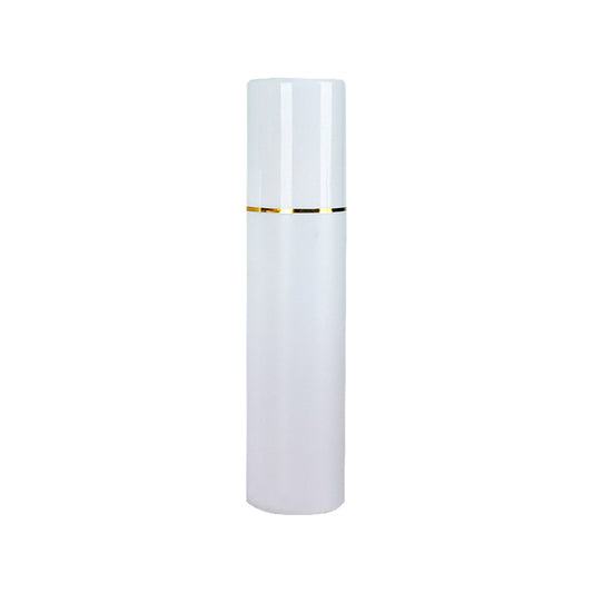 200ml Big Cap Gold Rim Fine Mist Spray PE Plastic Cosmetic Moisture White Bottle